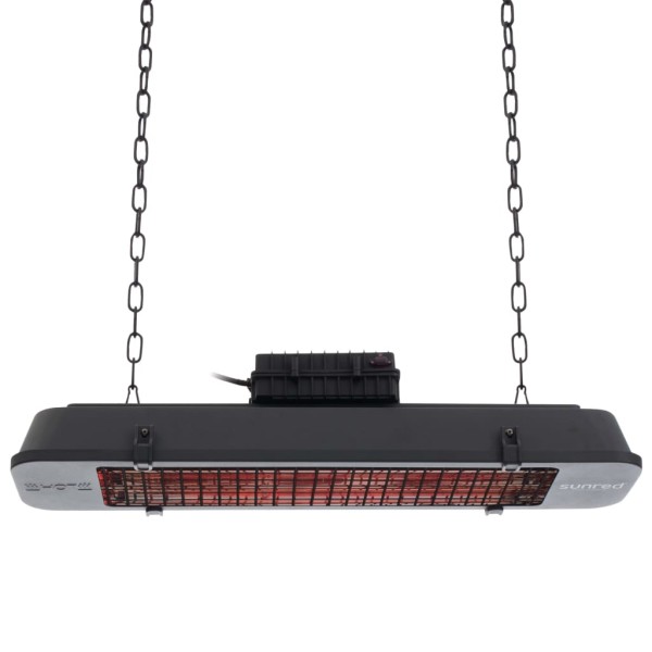 Sunred Estufa patio Royal Diamond Dark rosa oro Hanging 2500 W negro