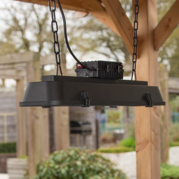 Sunred Estufa patio Royal Diamond Dark rosa oro Hanging 2500 W negro