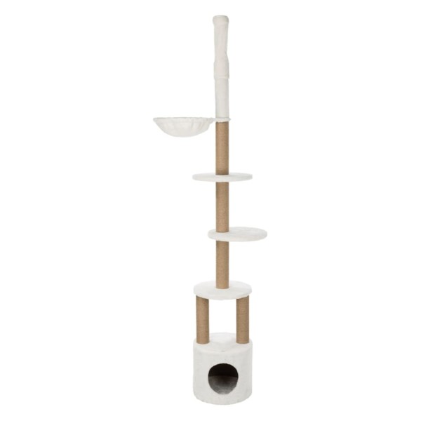 TRIXIE Poste rascador para gatos Aurelio blanco marrón 220-250 cm