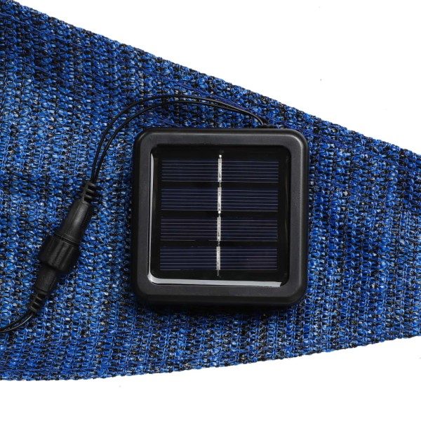 HI Toldo solar con 100 LED azul claro 3,6x3,6x3,6 m