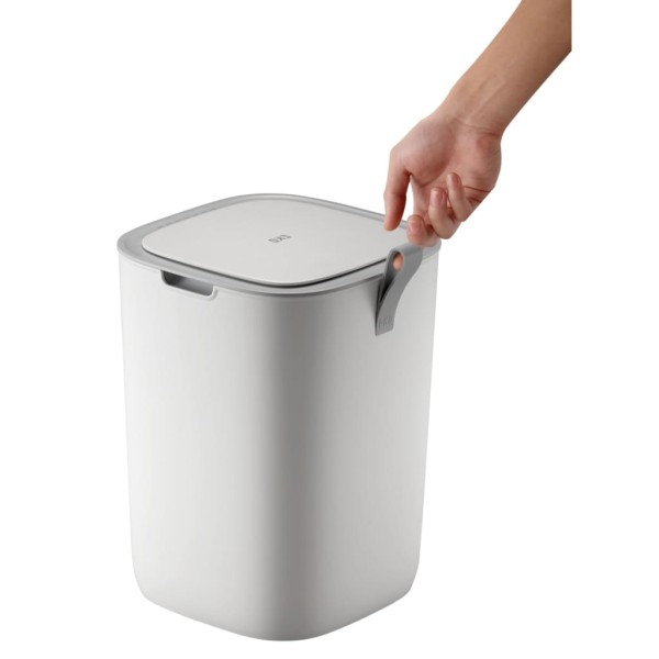 EKO Cubo de basura con sensor Morandi 12 L blanco