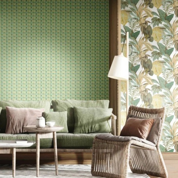 Noordwand Papel de pared Topchic Fans verde