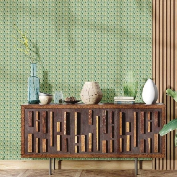 Noordwand Papel de pared Topchic Fans verde