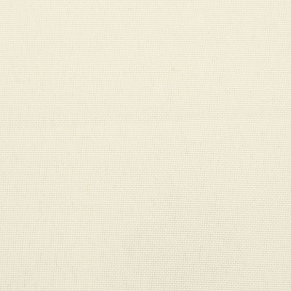 Cojines de banco de jardín 2 uds blanco crema 200x50x7 cm