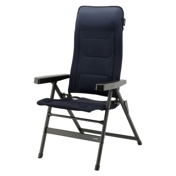 Travellife Silla de camping plegable lujosa Monaco Comfort azul