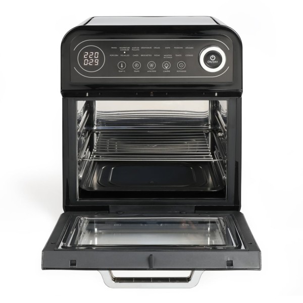 Livoo Horno freidora de aire negro 12 L 1600 W