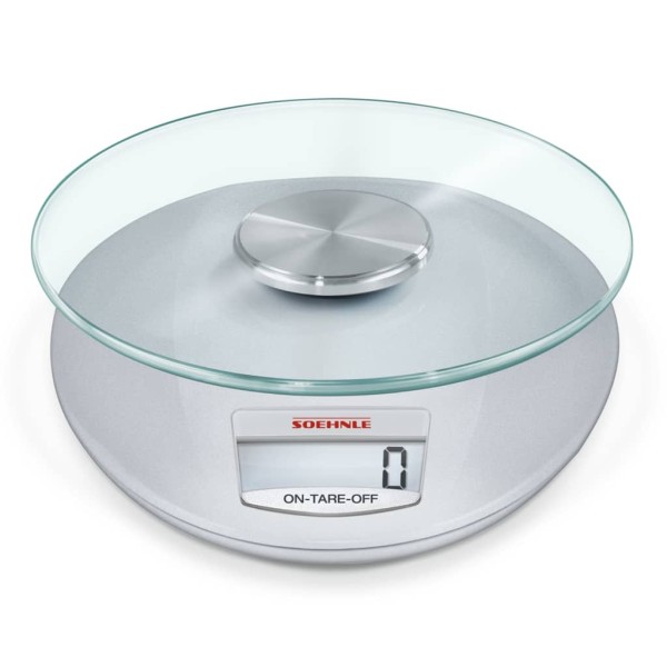 Soehnle Báscula de cocina digital Roma 5 kg plateado