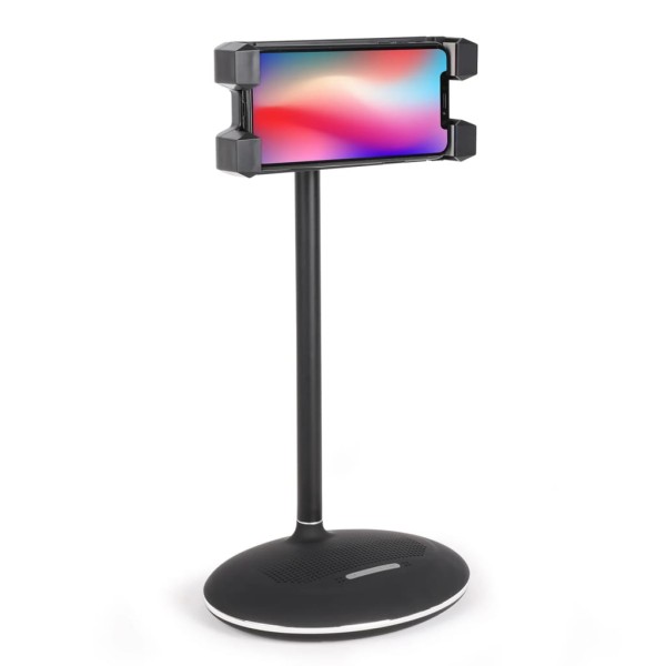 Livoo Soporte para tablet con altavoz negro 5 W