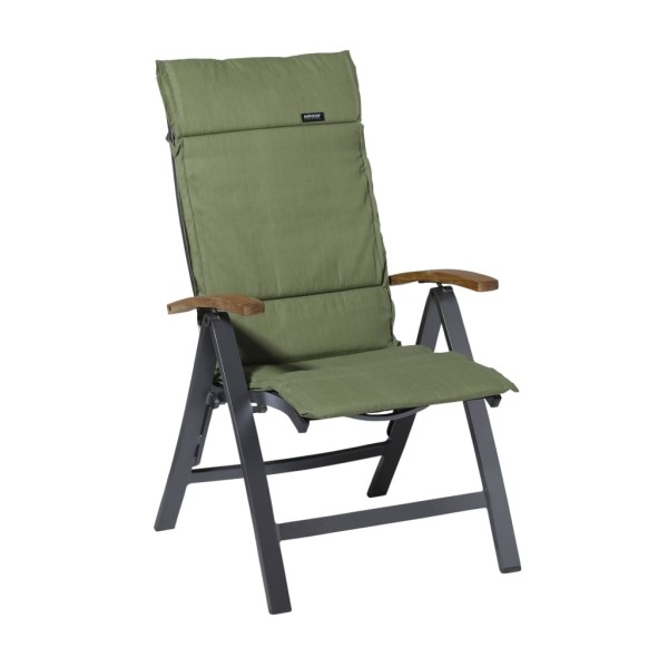 Madison Cojín para silla Basic fibra verde 125x50 cm