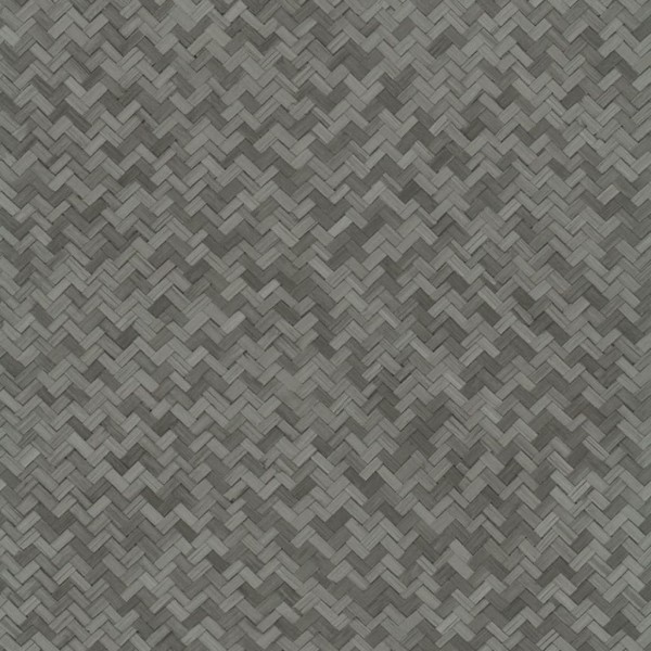 Noordwand Papel pintado Botanica Rattan Wickerwork negro y gris