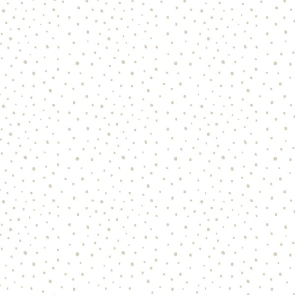 Noordwand Papel pintado Mondo baby Confetti Dots blanco, gris y beige