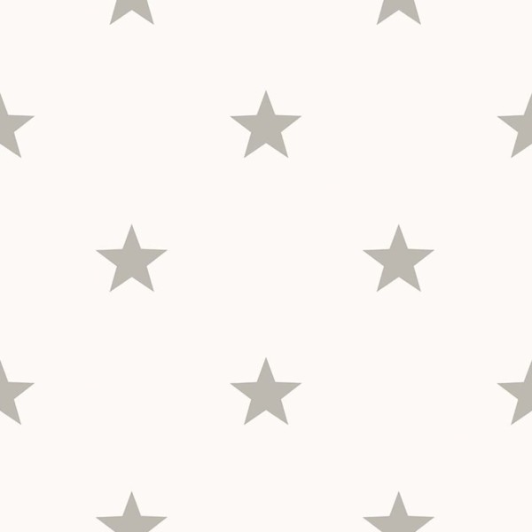 Noordwand Papel pintado Friends&Coffee Little Stars gris claro blanco