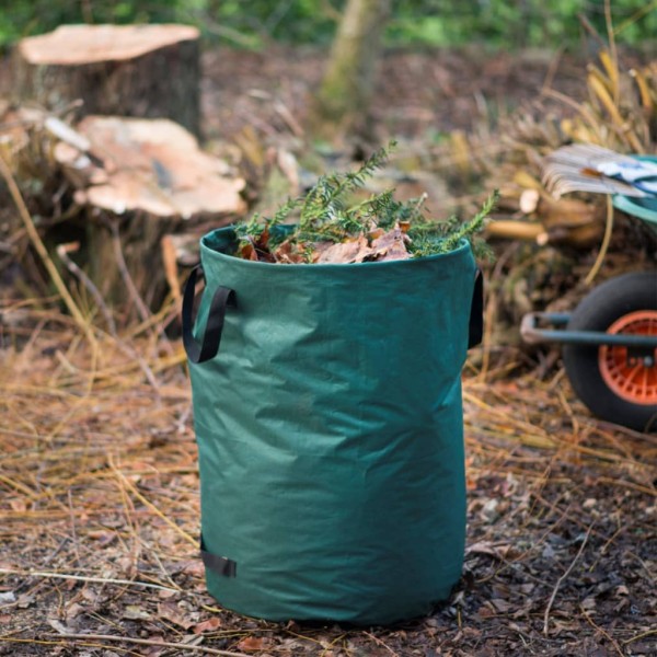 Nature Bolsa de desechos de jardín redonda verde 140 L