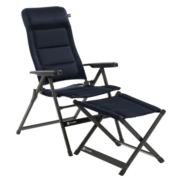 Travellife Silla reclinable Barletta Comfort azul L