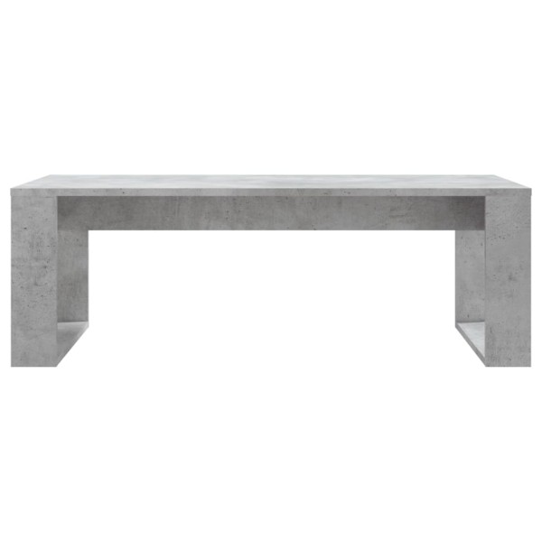 Mesa de centro madera de ingeniería gris hormigón 102x50x35 cm