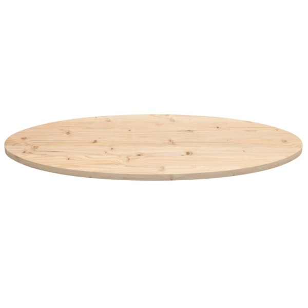 Tablero de mesa ovalado madera maciza de pino 100x50x2,5 cm