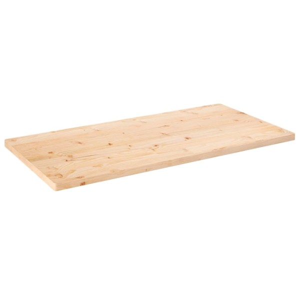 Tablero de mesa rectangular madera maciza de pino 100x60x2,5 cm