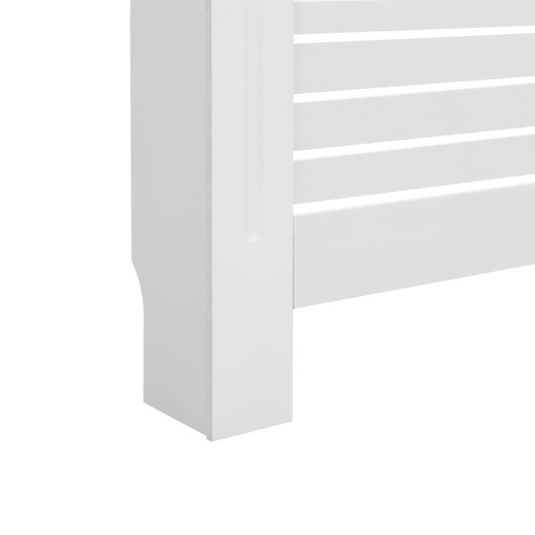 Cubiertas para radiador 2 unidades MDF blanco 172x19x81,5 cm