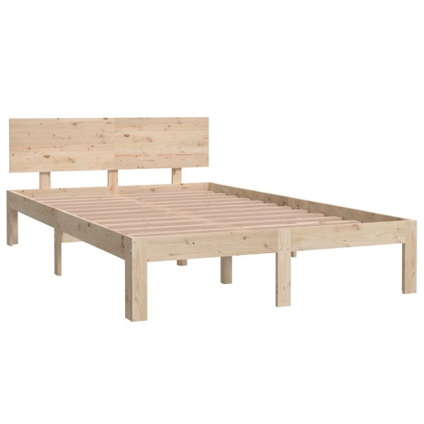 Estructura de cama madera maciza de pino 120x200 cm