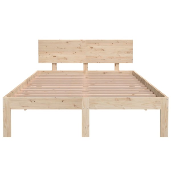 Estructura de cama madera maciza de pino 120x200 cm