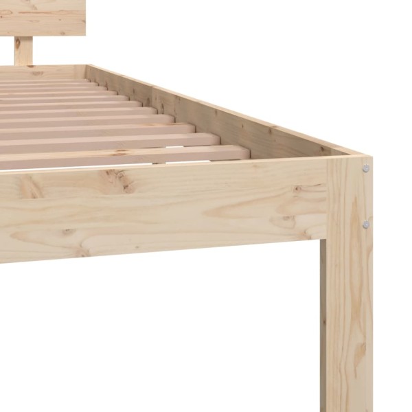 Estructura de cama madera maciza de pino 120x200 cm