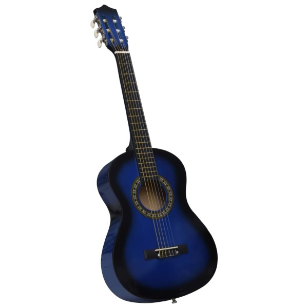 Guitarra clásica principiante y niño con funda azul 1/2 34"