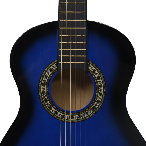 Guitarra clásica principiante y niño con funda azul 1/2 34"