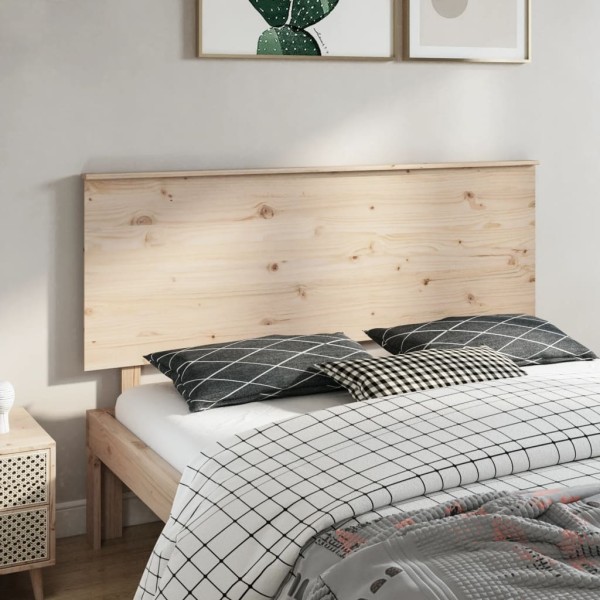 Cabecero de cama madera maciza de pino 164x6x82,5 cm