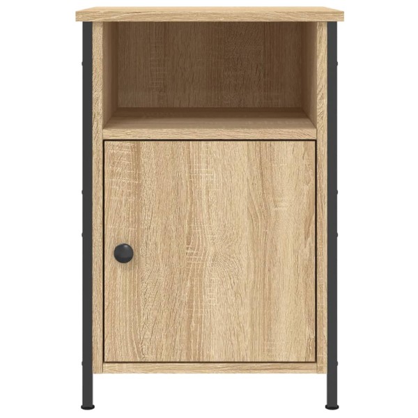 Mesitas noche 2 uds madera contrachapada color roble 40x42x60cm