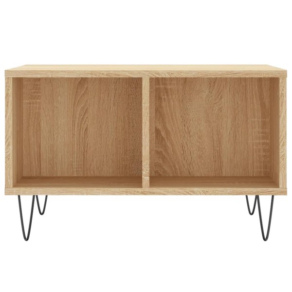 Mesa de centro madera contrachapada roble Sonoma 60x50x36,5 cm