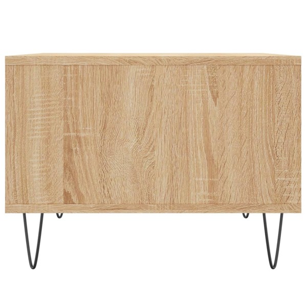 Mesa de centro madera contrachapada roble Sonoma 60x50x36,5 cm