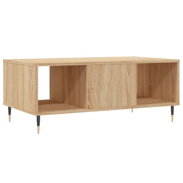 Mesa de centro madera contrachapada roble Sonoma 90x50x36,5 cm