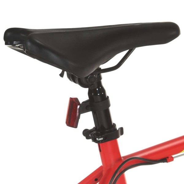 Bicicleta montaña 21 velocidades 27,5 pulgadas rueda 38 cm rojo