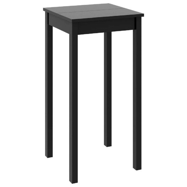 Mesa alta de bar MDF negra 55x55x107 cm