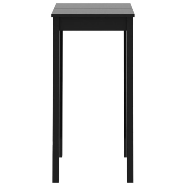 Mesa alta de bar MDF negra 55x55x107 cm