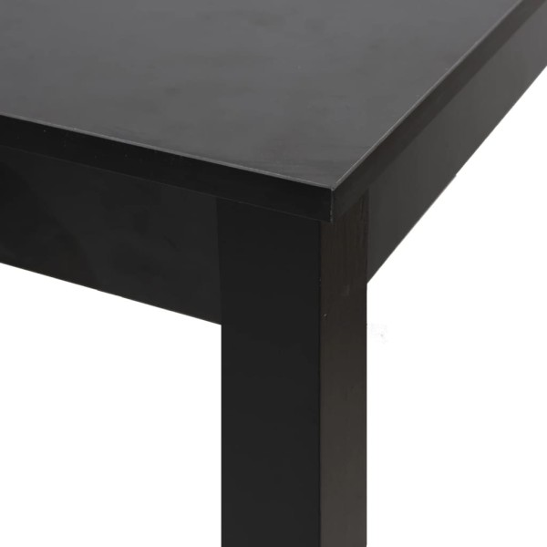 Mesa alta de bar MDF negra 55x55x107 cm