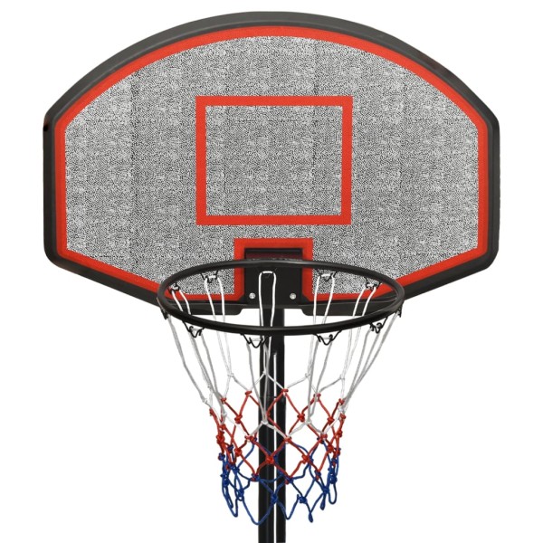 Canasta de baloncesto polietileno negro 282-352 cm