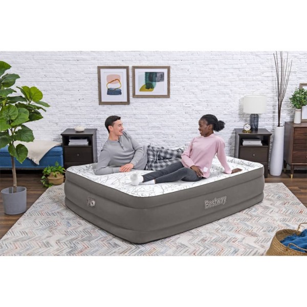 Bestway Cama hinchable con bomba integrada 203x152x46 cm