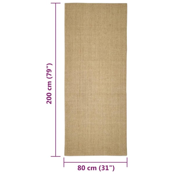 Alfombra de sisal para rascador 80x200 cm