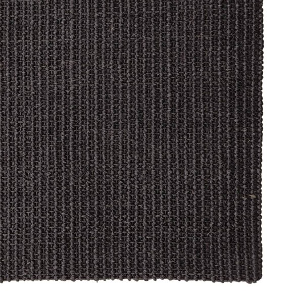 Alfombra de sisal para rascador negro 80x250 cm