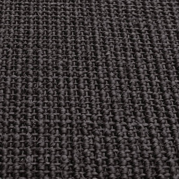 Alfombra de sisal para rascador negro 80x250 cm