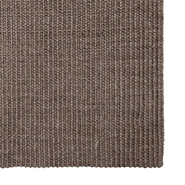 Alfombra de sisal para rascador marrón 66x250 cm