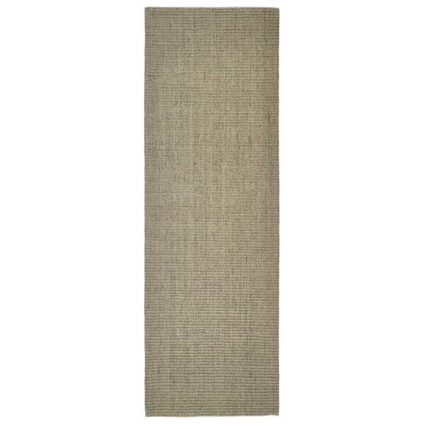 Alfombra de sisal para rascador gris taupe 66x200 cm