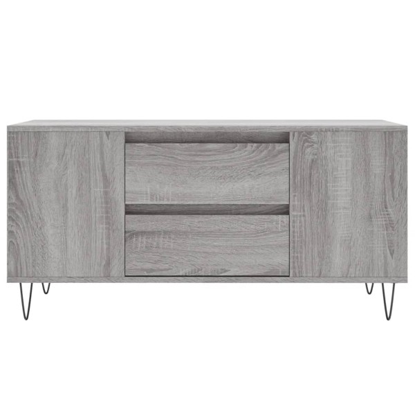 Mesa de centro madera de ingeniería gris Sonoma 102x44,5x50 cm