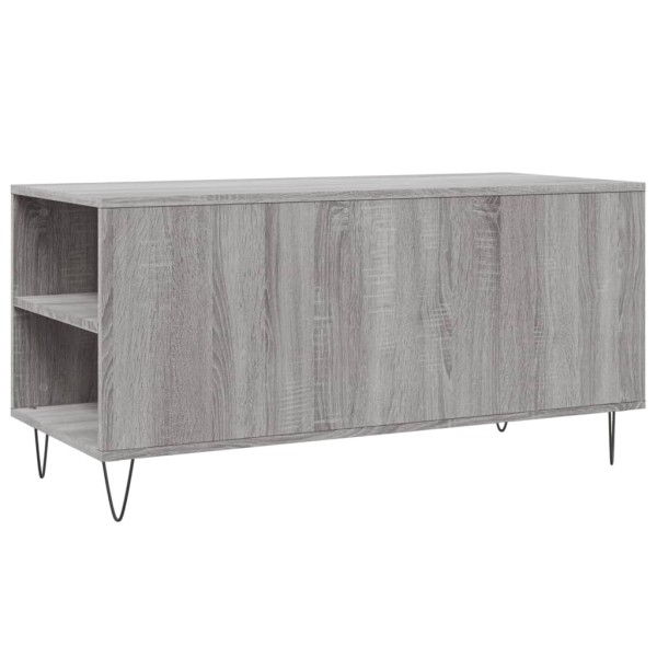 Mesa de centro madera de ingeniería gris Sonoma 102x44,5x50 cm