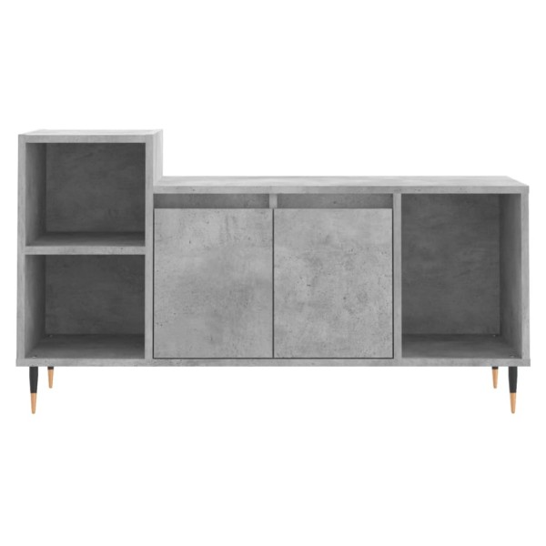 Mueble para TV madera contrachapada gris hormigón 100x35x55 cm