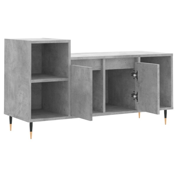 Mueble para TV madera contrachapada gris hormigón 100x35x55 cm