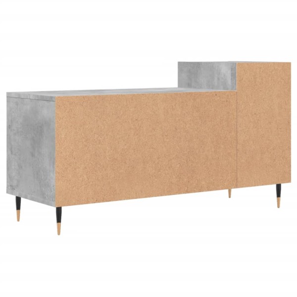 Mueble para TV madera contrachapada gris hormigón 100x35x55 cm