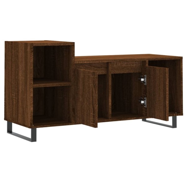 Mueble para TV madera contrachapada marrón roble 100x35x55 cm