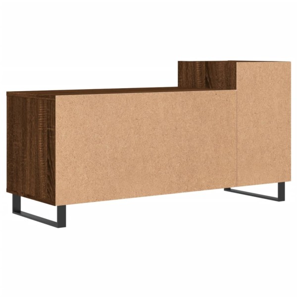 Mueble para TV madera contrachapada marrón roble 100x35x55 cm